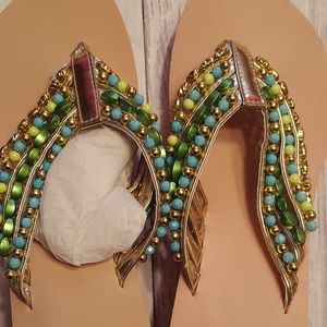 Womens Beaded Sandal